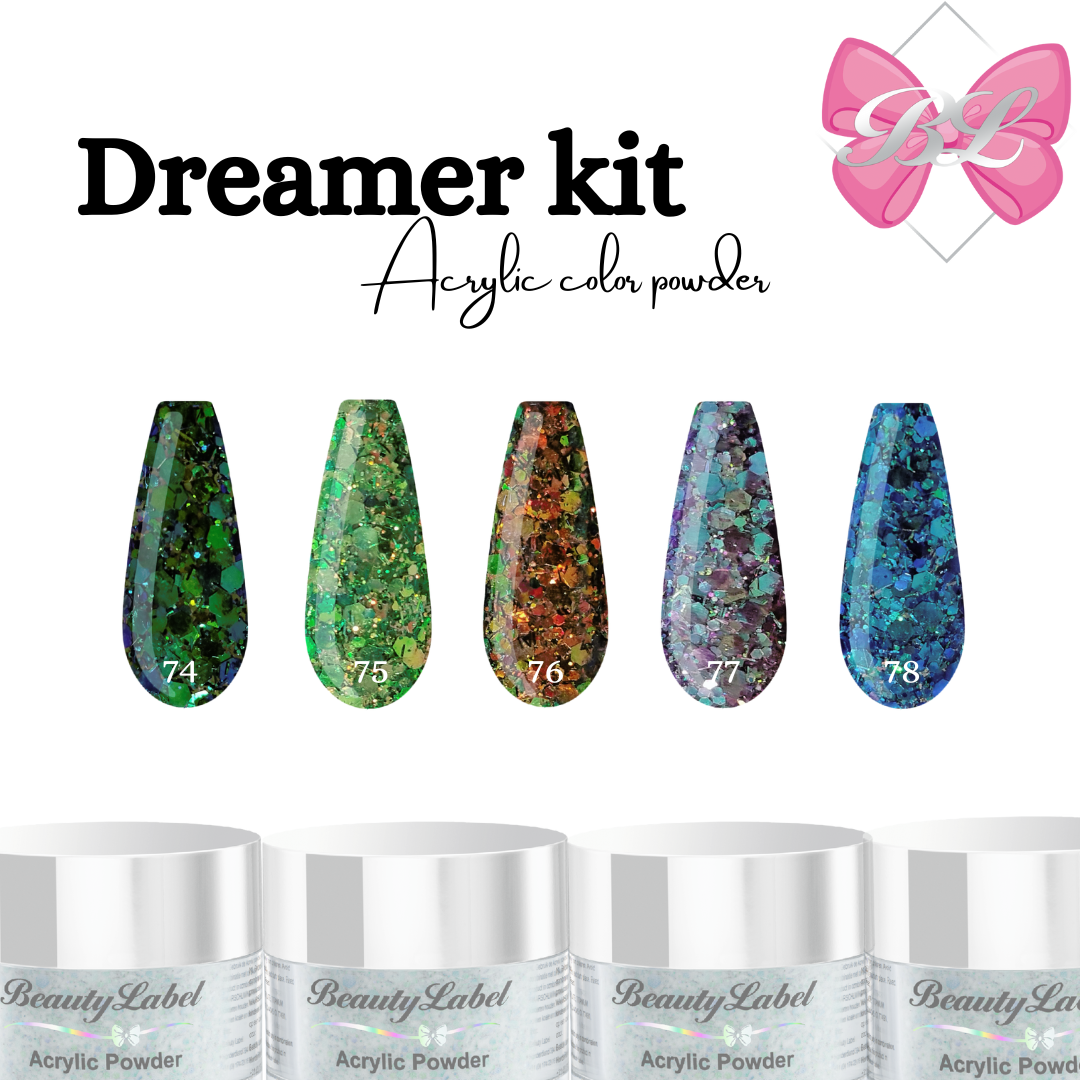 Beauty Label Dreamer Kit Acrylic Powders 5st.