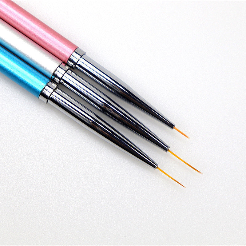 Striper Penselen - Metallic Pastel 3pcs