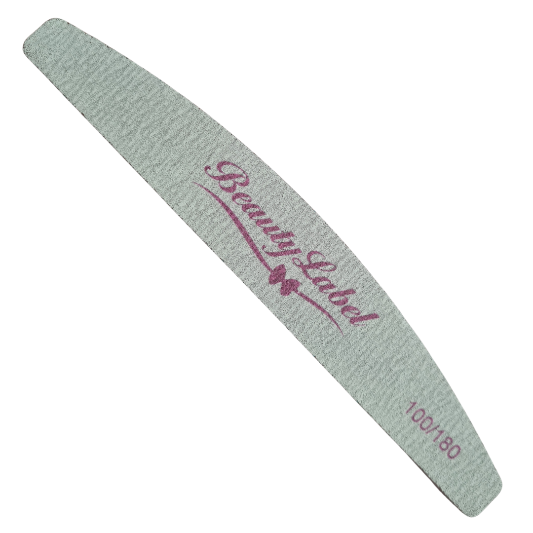 Beauty Label Zebra Moonvijl 100/180 – professionele vijl voor nagelstylisten