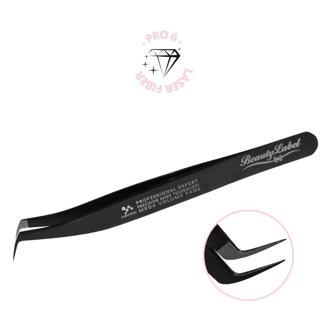 Beauty Label Tweezer Pro 6 Fiber Tip