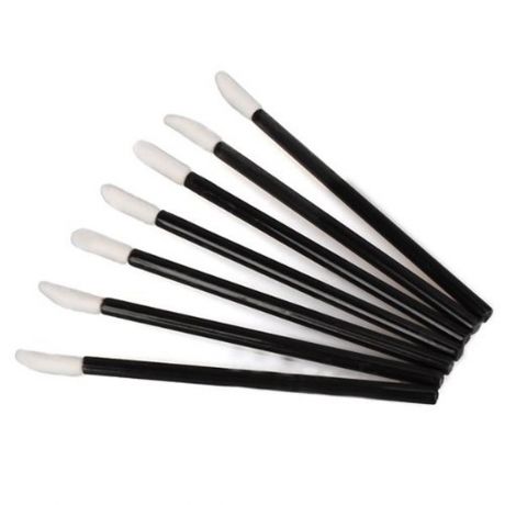 Lip brushes - Zwart 50 stuks