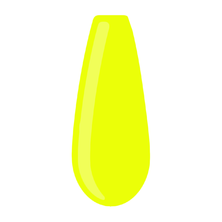 neon yellow acrylic powder voorbeeld tip. Acrylic color powders voor het zetten van acrylnagels.