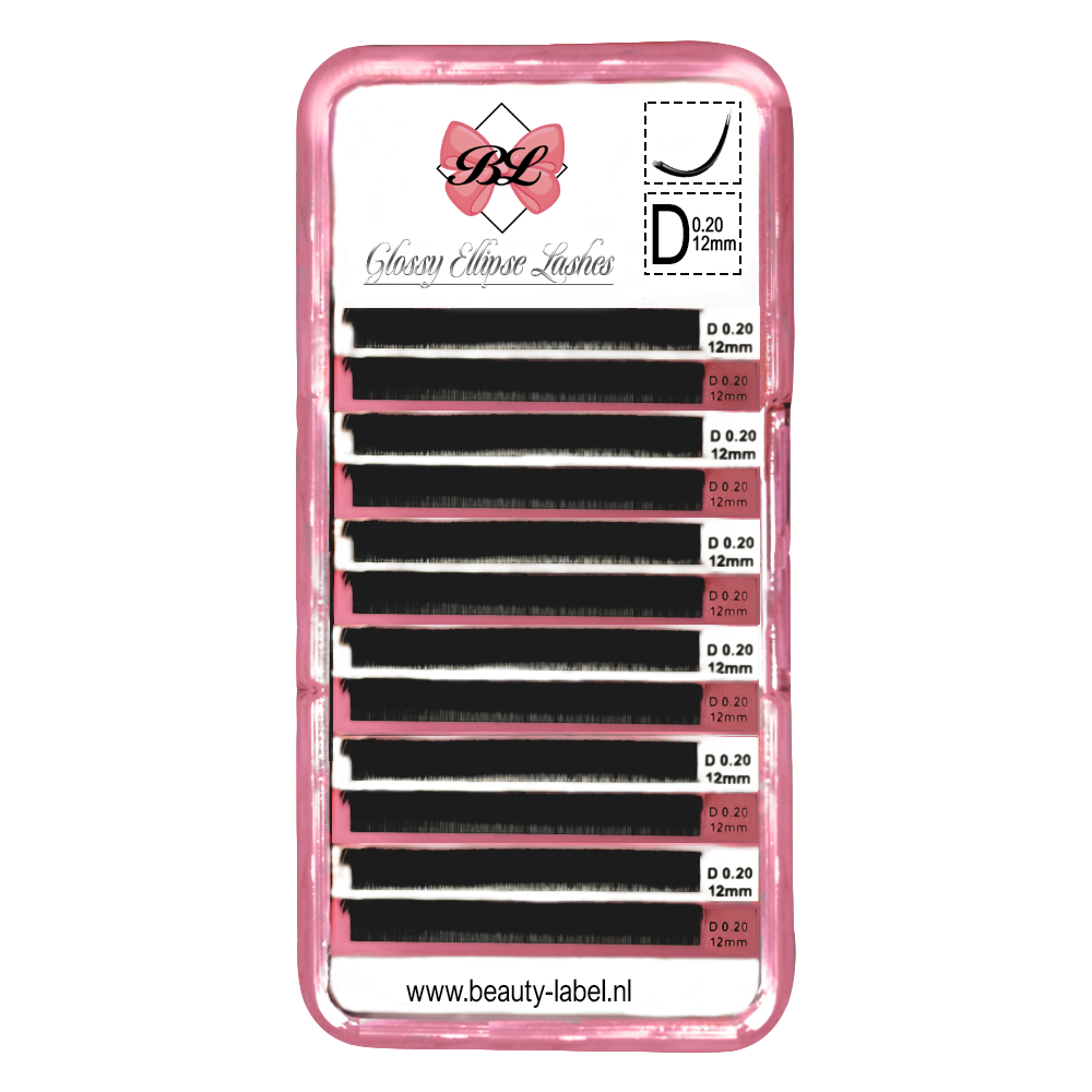 Glossy Ellipse Lashes D Krul MIX