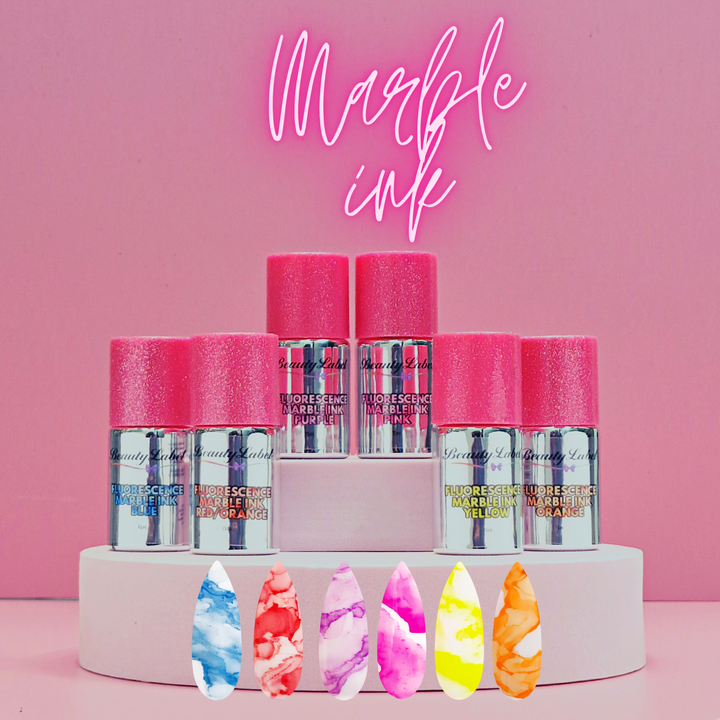 Marble Blooming ink pink