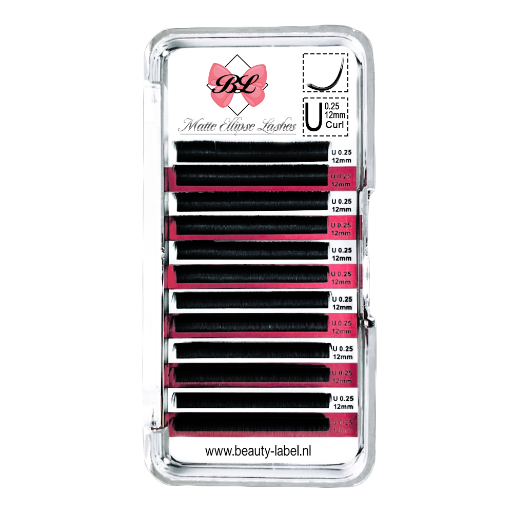 Matte Ellipse lashes - C Krul MIX