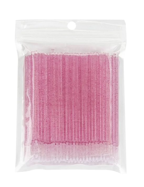 Microbrushes - donker roze 100 stuks in zakje
