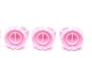 Lila lijmring met V groeven - rond (100 stuks)