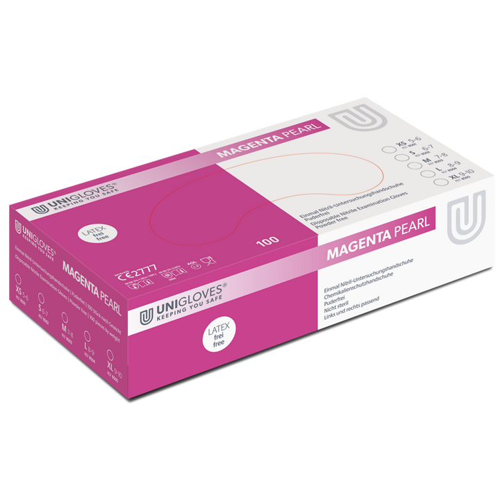 Magenta Pearl Nitril Handschoenen
