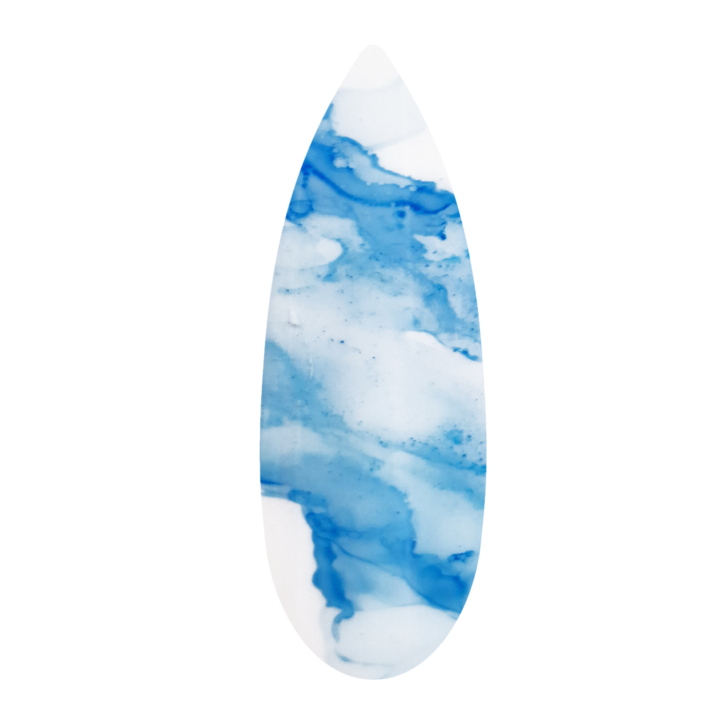 Marble Blooming ink blue