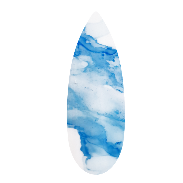 Marble Blooming ink blue