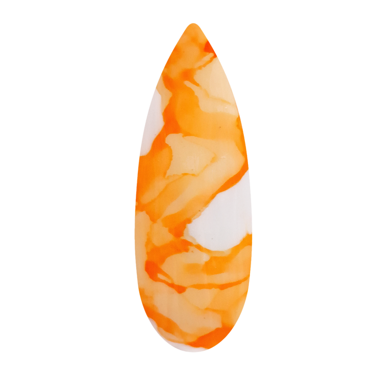 Marble Blooming ink orange