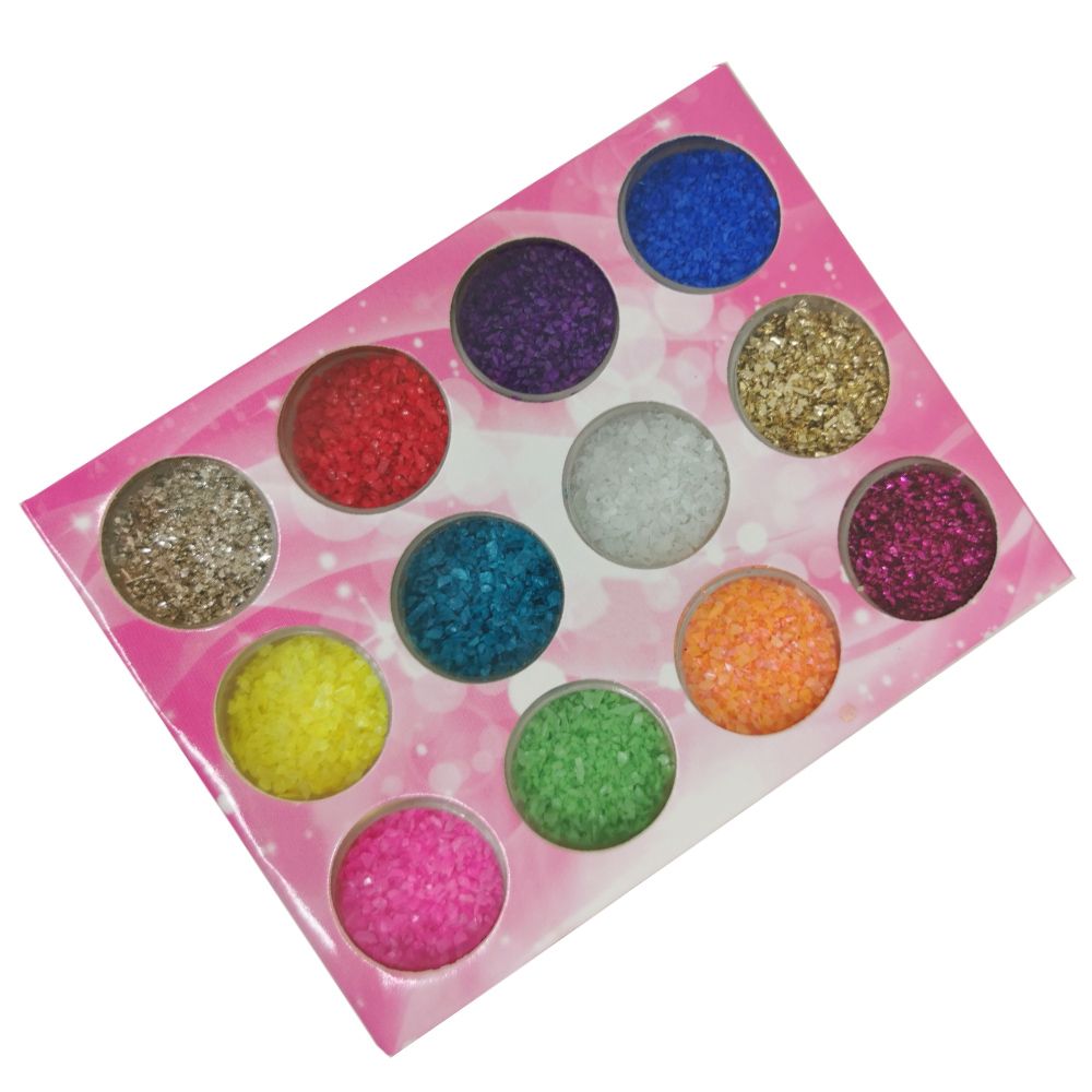 Crushed Shells Glitter Set/12