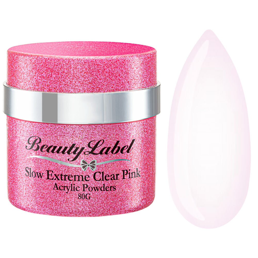 Acrylic Powders - Slow Extreme Clear Pink