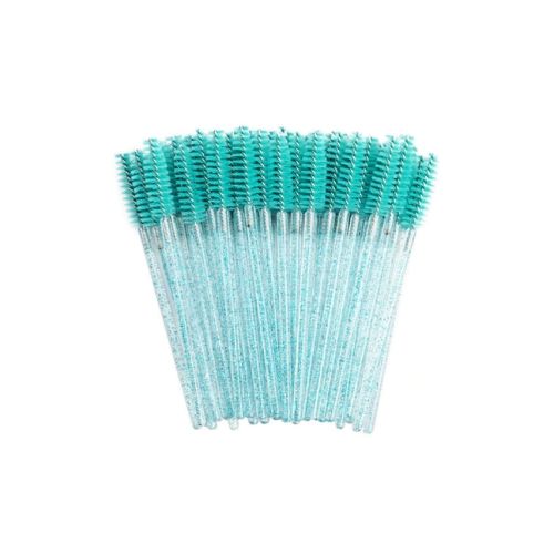 Mascara borsteltjes -Turquoise glitter