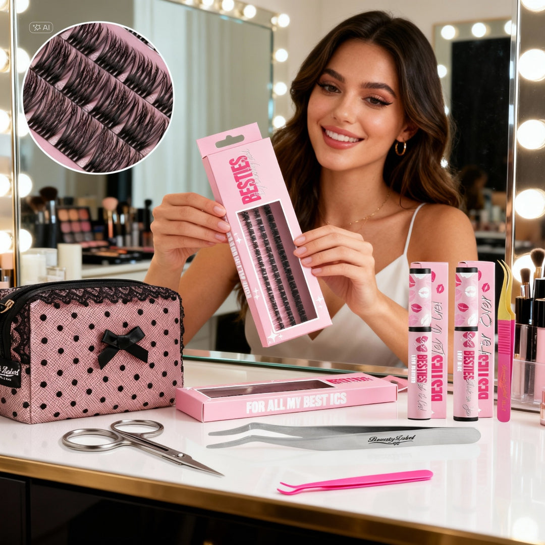 Hoe breng je DIY Besties Lashes aan?