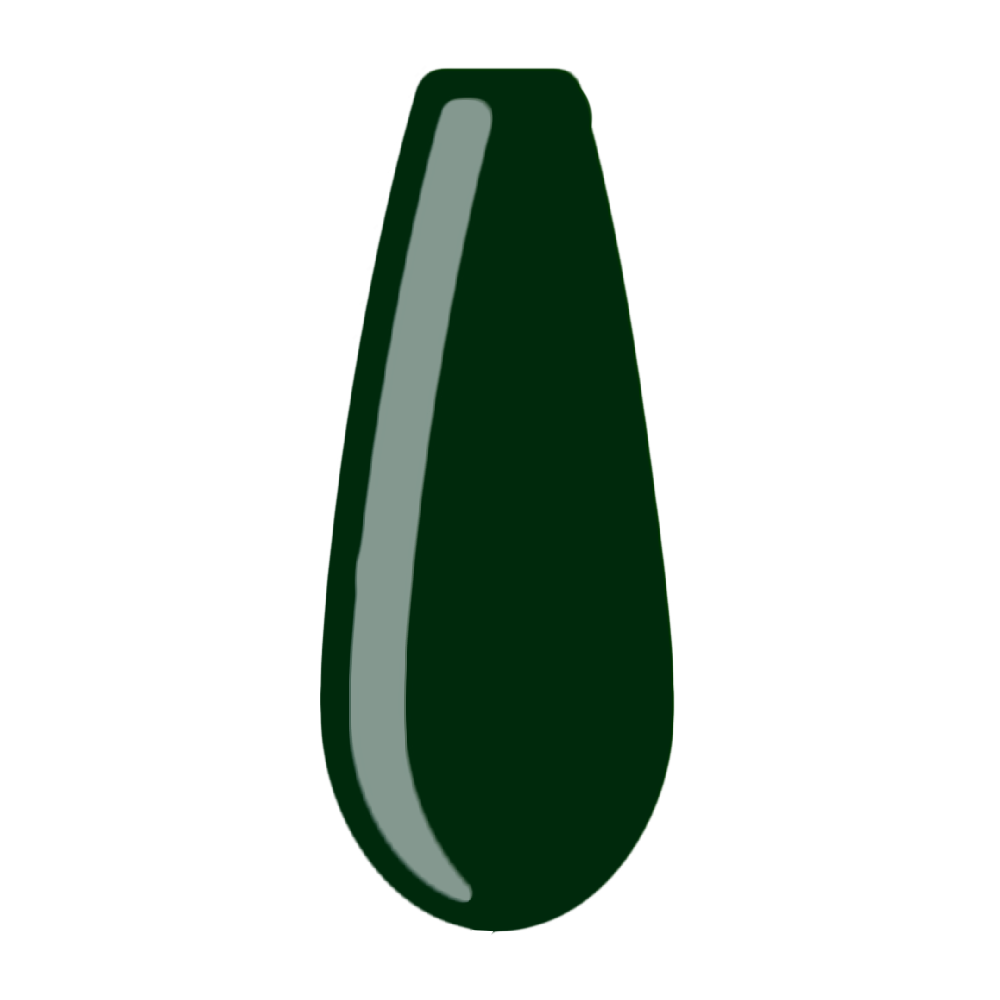 donker mos groen green acrylic powder voorbeeld tip. Acrylic color powders voor het zetten van acrylnagels.