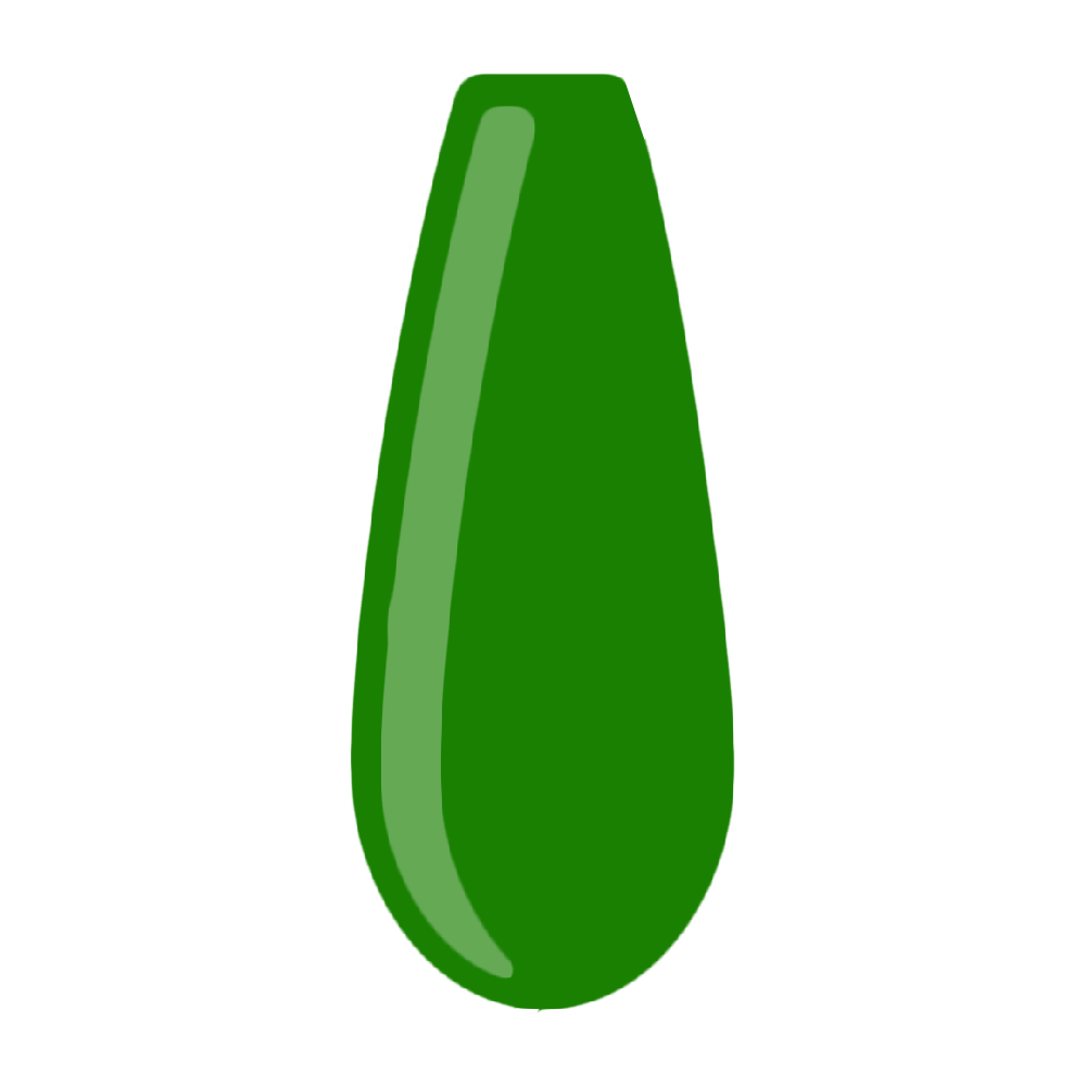 neon green acrylic powder voorbeeld tip. Acrylic color powders voor het zetten van acrylnagels.