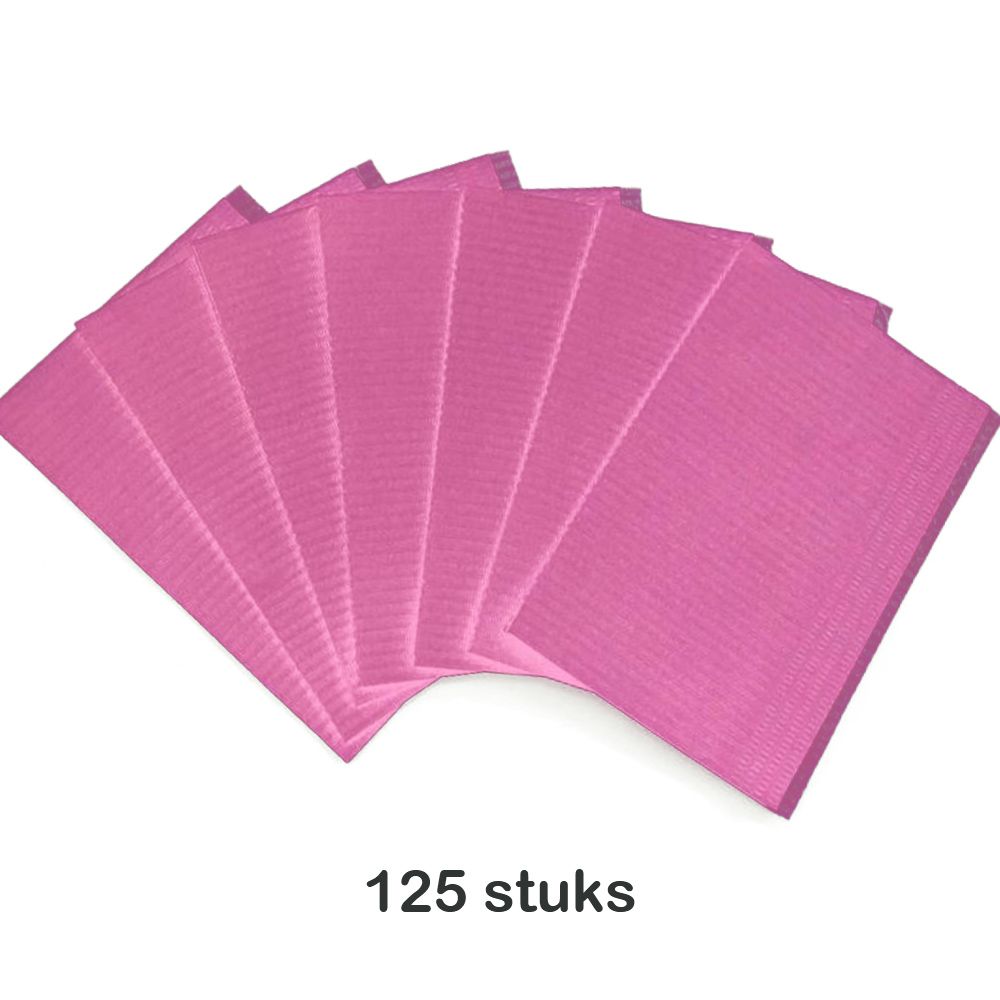 Table towels 125 stuks - Roze