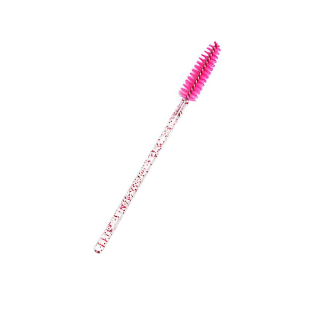 Mascara borsteltjes -Donker roze glitter