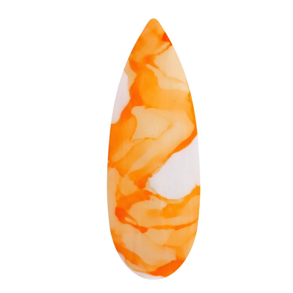 Marble Blooming ink orange