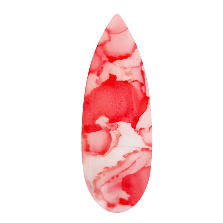 Marble Blooming ink red