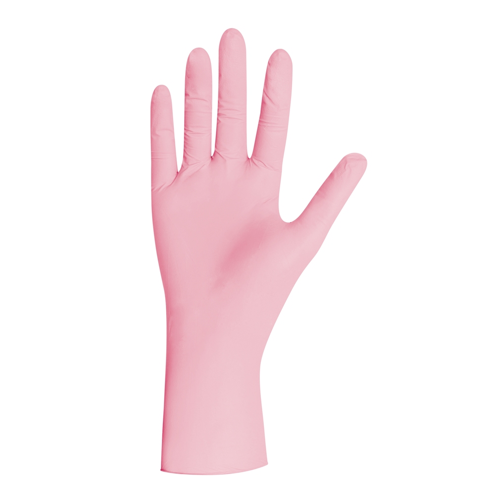 Pink pearl nitrile handschoenen
